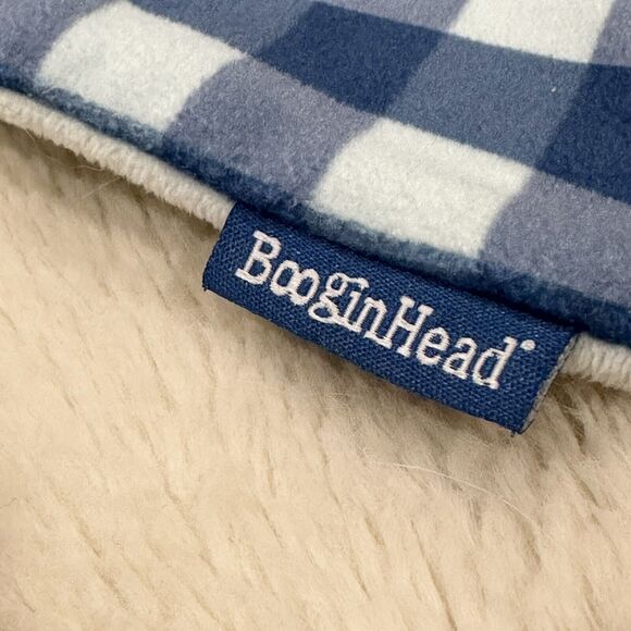 Booginhead Elephant Lovey Blue Gray 12" Security Plush Knotted Corners Teether - Picture 4 of 7